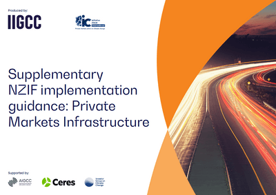 Supplementary NZIF implementation guidance - Private Markets Infrastructure  