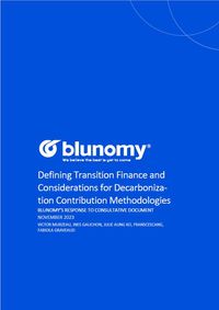 Defining Transition Finance and Considerations for Decarbonization Contribution Methodologies
